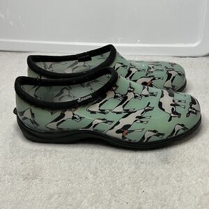 Sloggers Women's Waterproof Garden Shoe No Insole Cow Print Sz 11